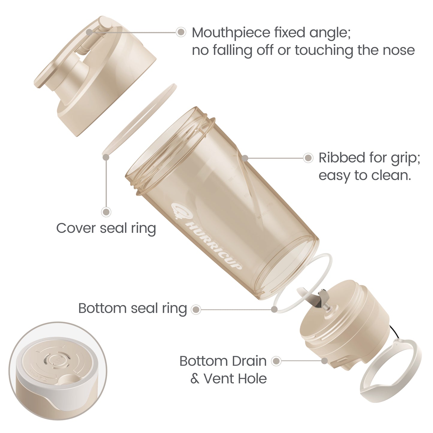 Hurricup Protein Shake Bottle