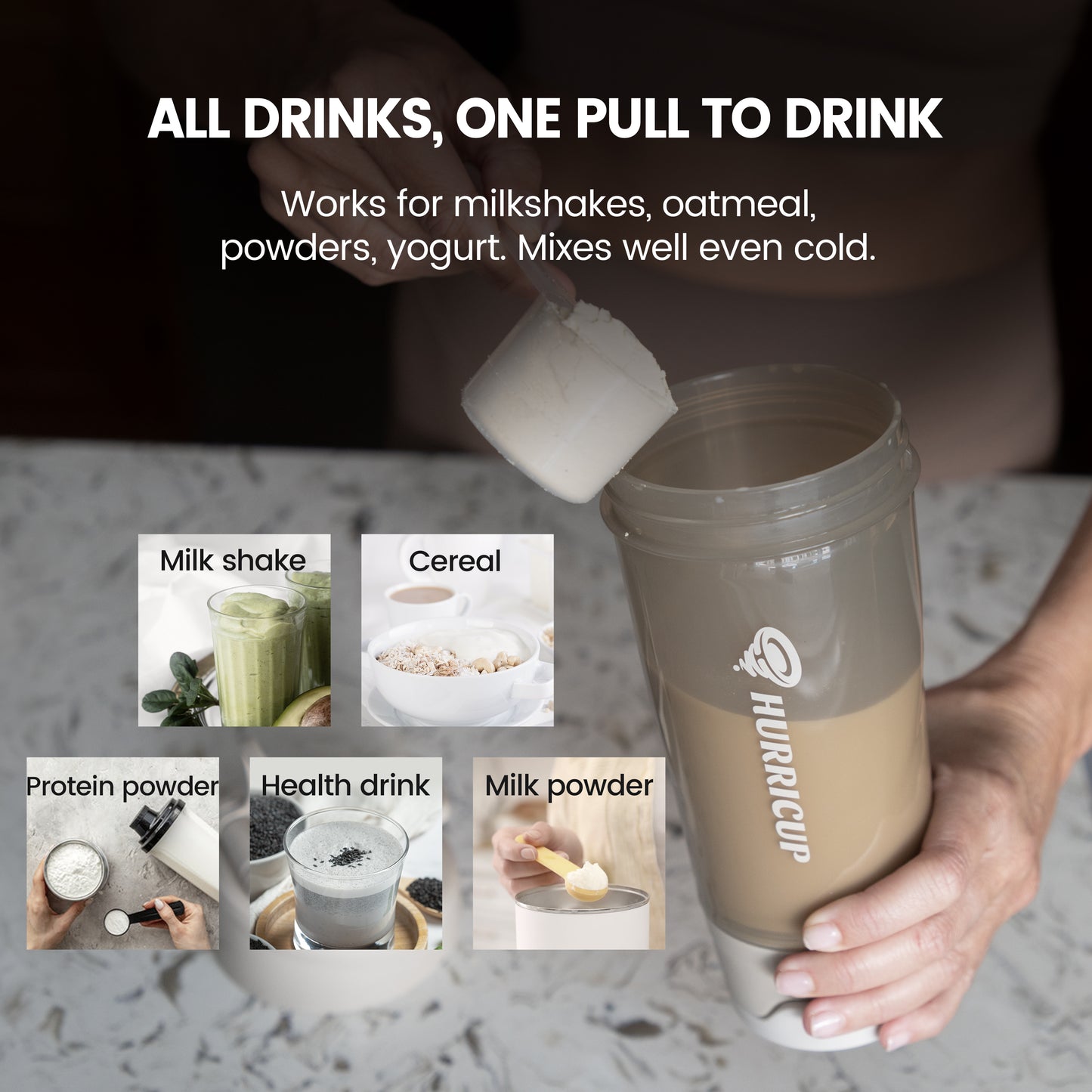 Hurricup Protein Shake Bottle