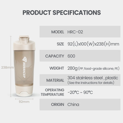 Hurricup Protein Shake Bottle
