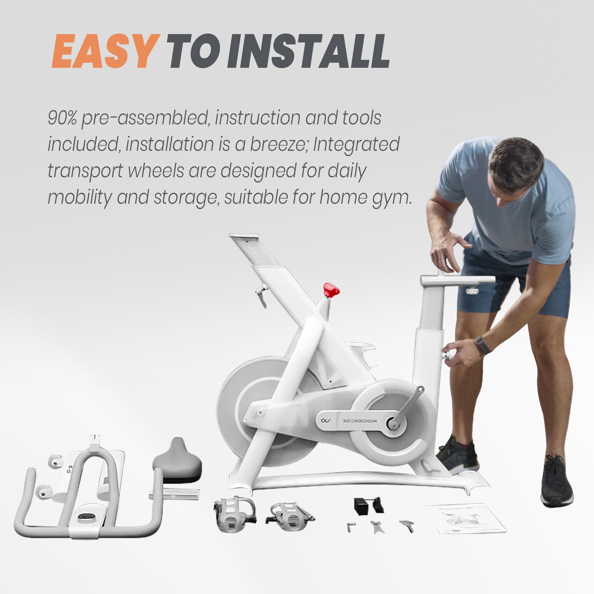 Wonder Core Indoor Cycling Exercise Bike