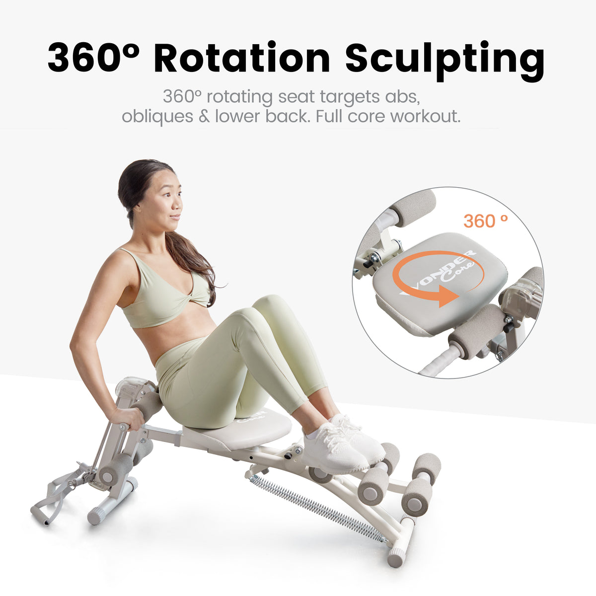 Wonder Core 2 Rowing Set Pro Wonder Core 2 Total Gym Machine, Ab Workout Equipment